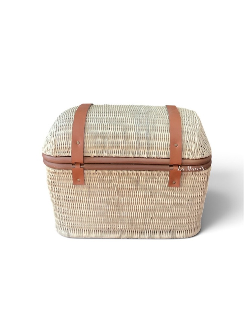 21" Woven Rattan Storage Trunk Brown - Threshold™ designed with Studio McGee - Picture 7 of 8